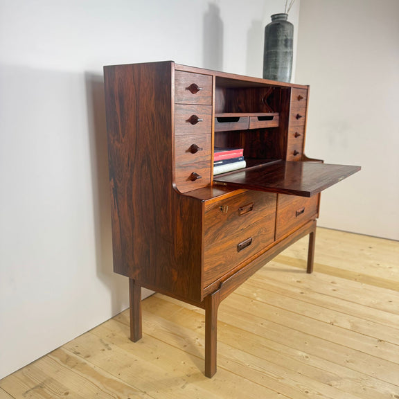 palissandro scrittoio wahl iversen interno aperto