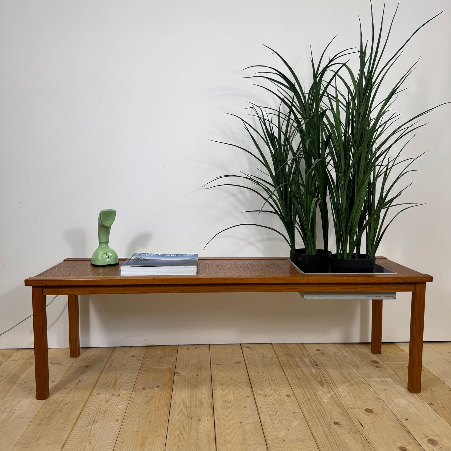 Scandinavian Teak Coffee Table with Plant Holder, 1960