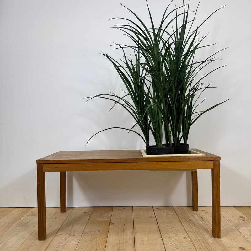 Tavolino da caffè scandinavo con porta piante in teak, 1960