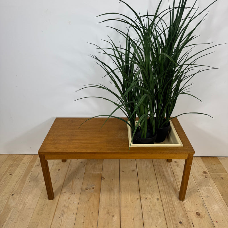 Tavolino da caffè scandinavo con porta piante in teak, 1960