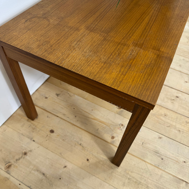 Tavolino da caffè scandinavo con porta piante in teak, 1960