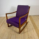 poltrona a dondolo teak ole wanscher vintage