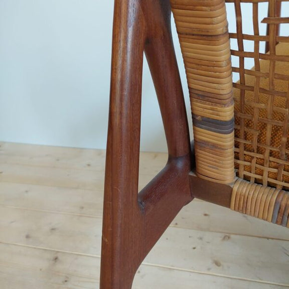 poltrona scandinava teak originale anni 50 stov