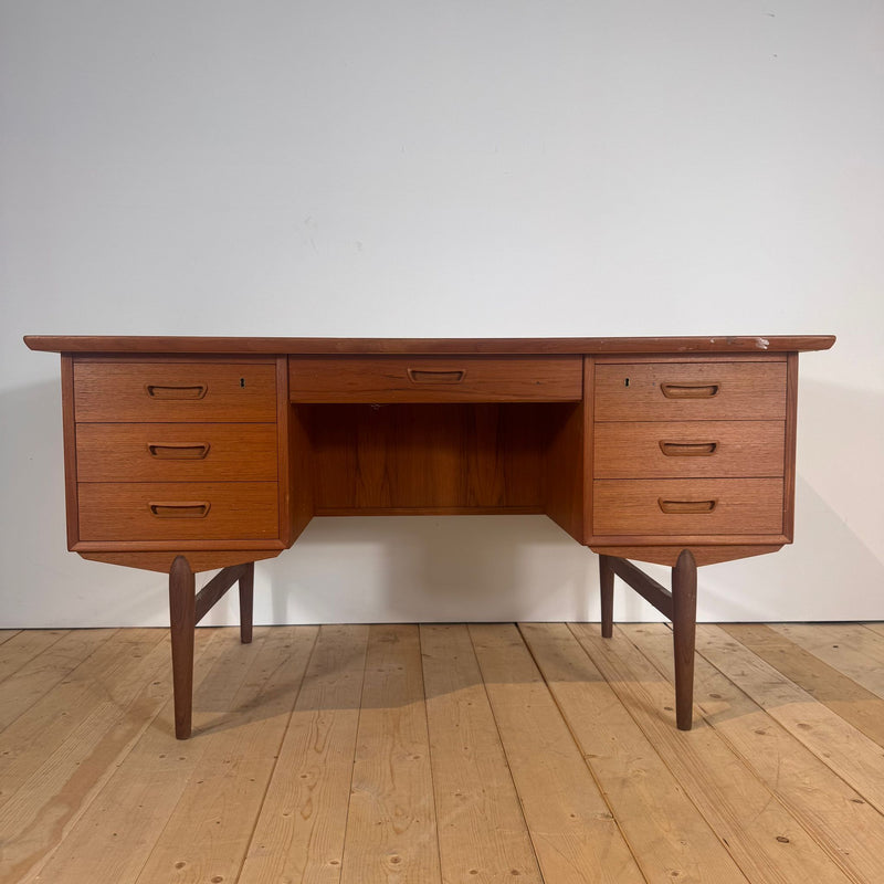 Scandinavian teak desk, 1960s