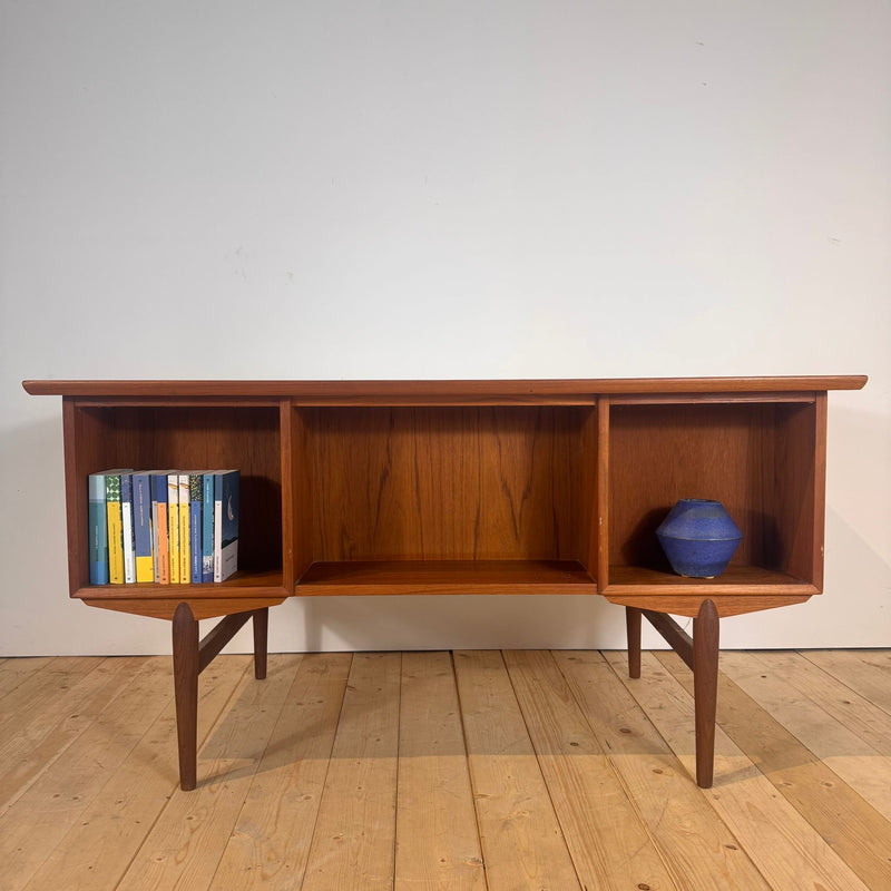 Scandinavian teak desk, 1960s
