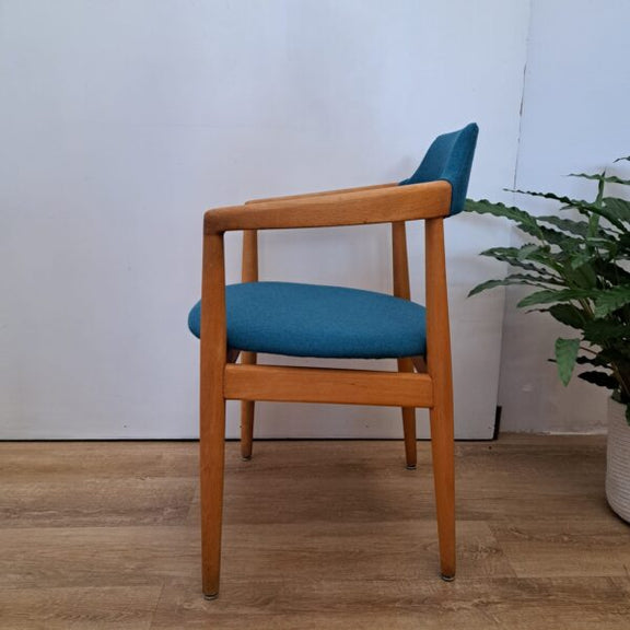 sedia danese rovere lana blu originale stov