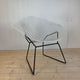 sedia diamond harry bertoia knoll bianco anni 70