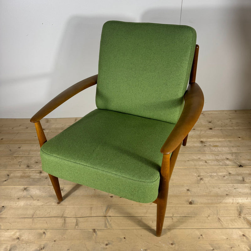 sedia lounge grete jalk teak originale danese