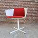sedia strip carlo colombo poliform bianco rosso