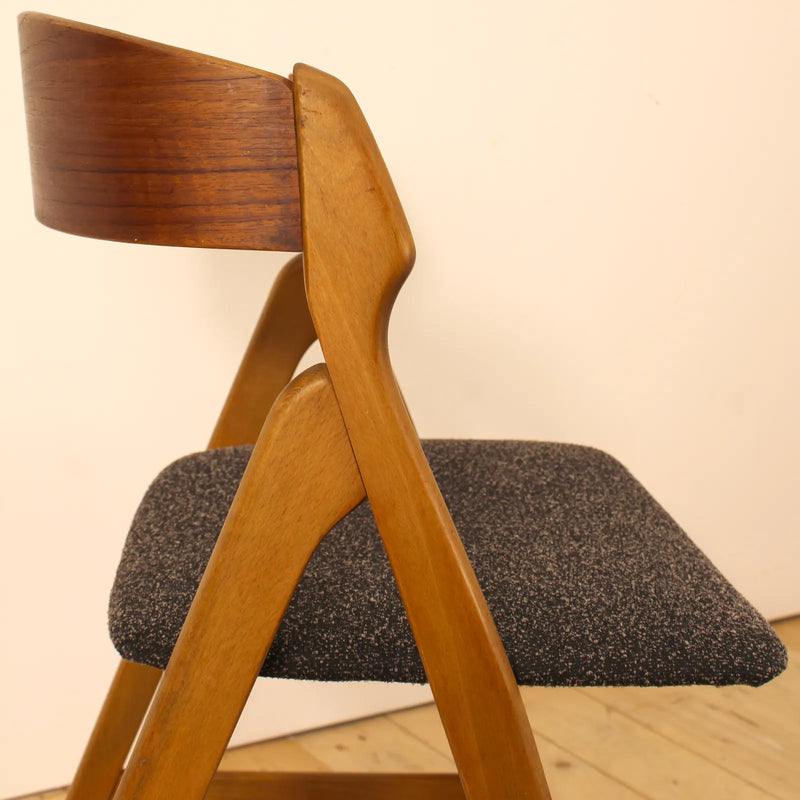 Set of 4 model 1255 chairs by Kjaernulf, 1960s