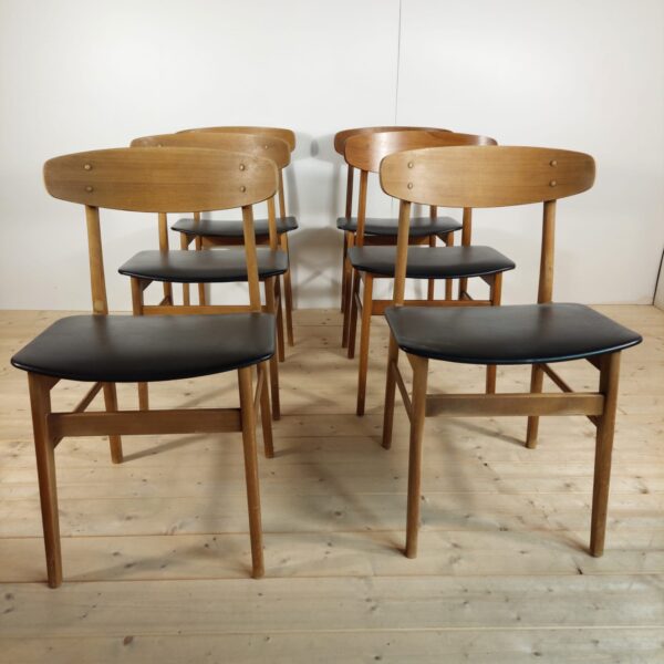 sedie danesi vintage teak originale 1960