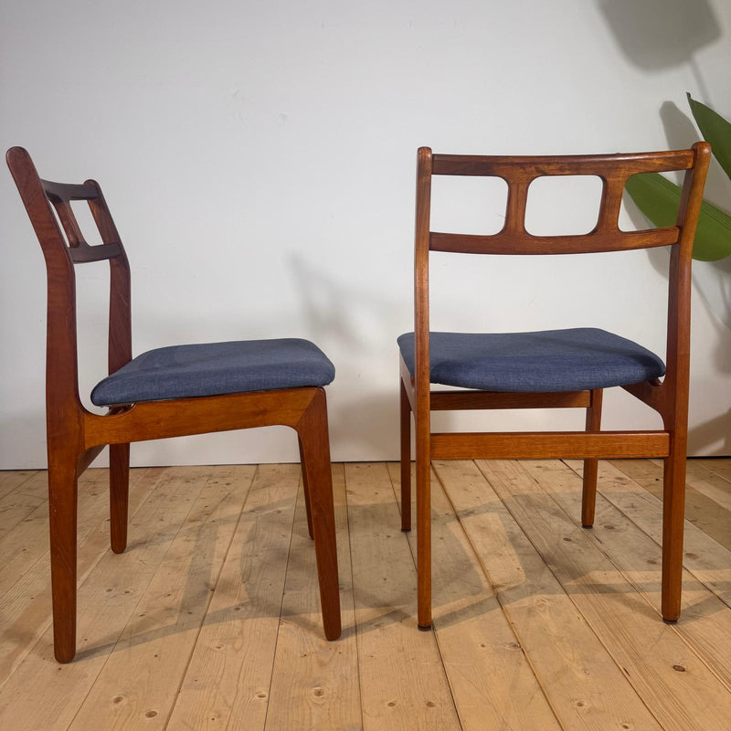 Set di 4 sedie da pranzo danesi in teak, anni ’60