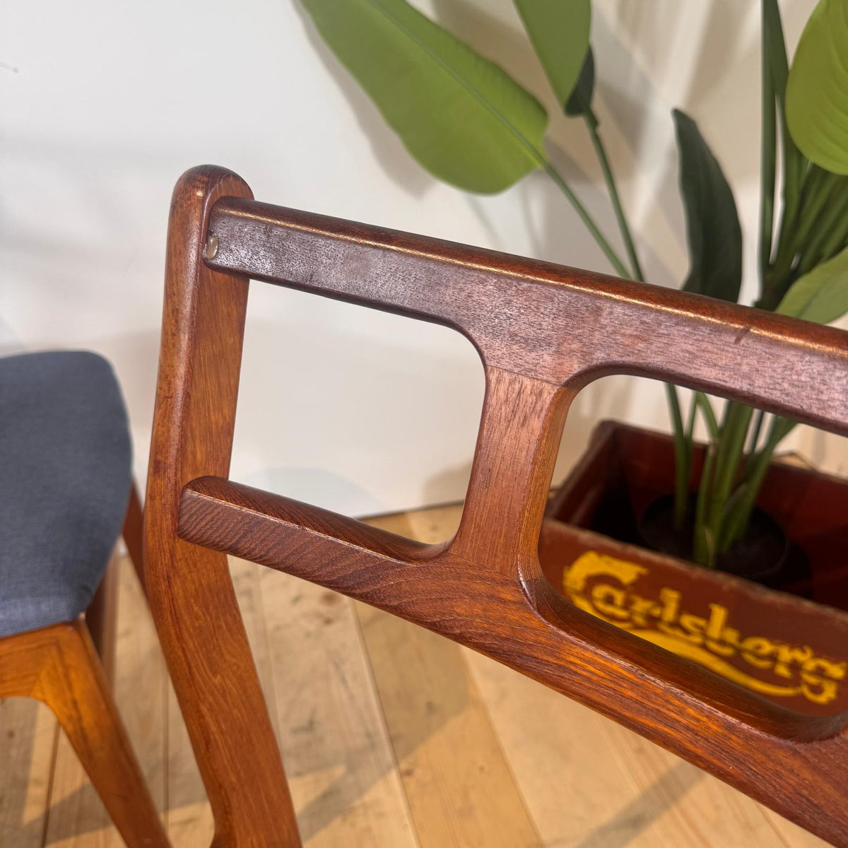Set di 4 sedie da pranzo danesi in teak, anni ’60