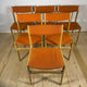 set 6 sedie danesi vintage anni 60 design mid century vista fronte