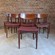 set otto sedie vintage danimarca 1960