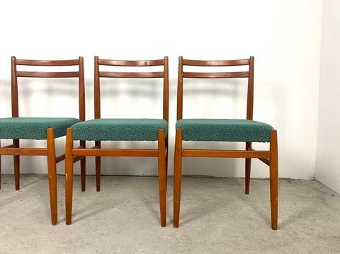 set quattro sedie teak danimarca 1960 vintage