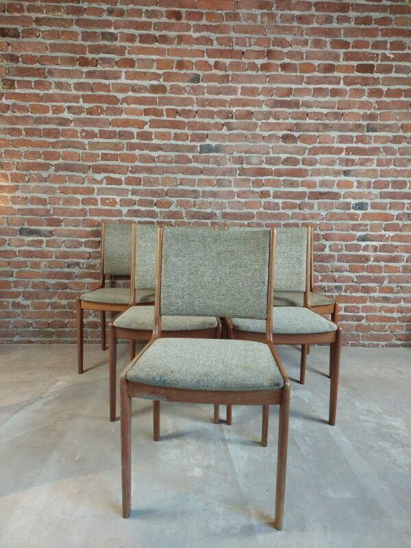 set sei sedie vintage danimarca 1960 legno