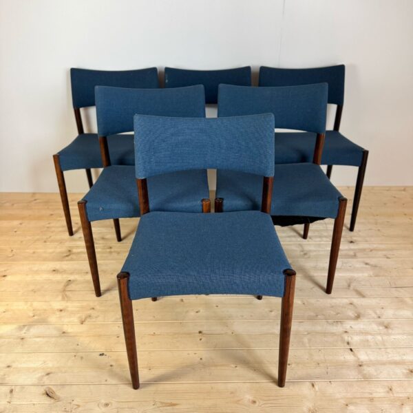 set sei sedie willy schou andersen danimarca 1960