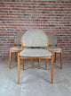 set tre sedie teak design danese 1960