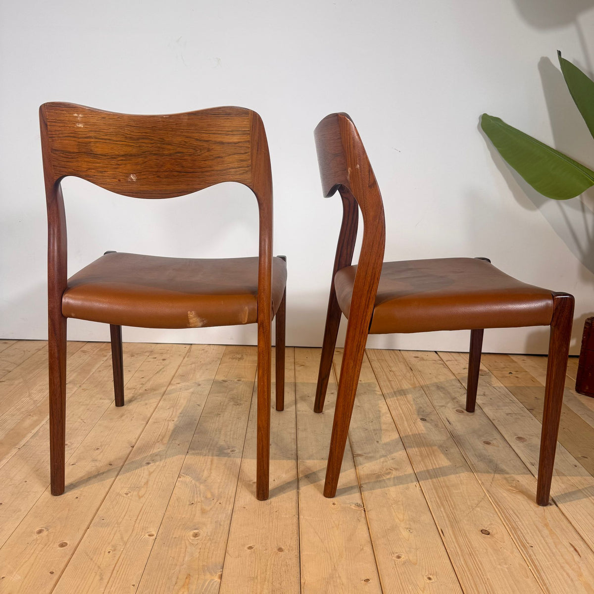 Set di 6 sedie Model 71 di Niels Otto Møller, anni ’60