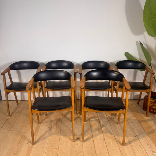 Set di 6 sedie Sax Møbelfabrik, anni ’60
