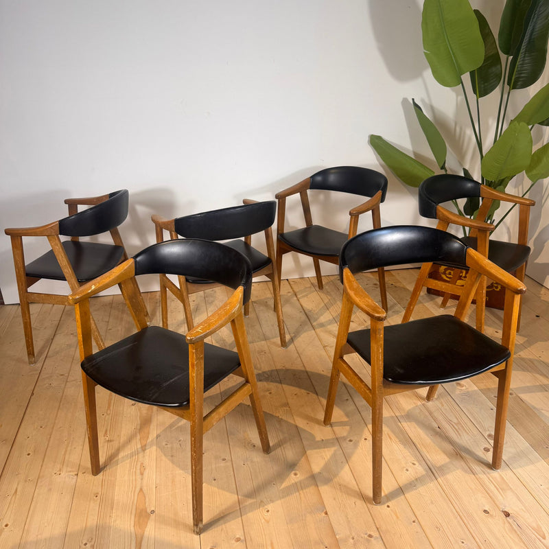 Set di 6 sedie Sax Møbelfabrik, anni ’60