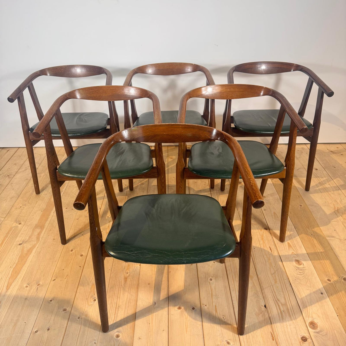 Set di 6 sedie GE-525 di Hans J. Wegner, anni ’60