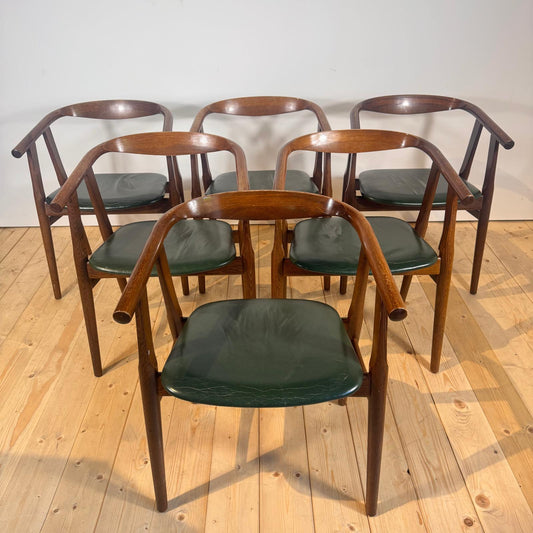 Set di 6 sedie GE-525 di Hans J. Wegner, anni ’60