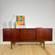 sideboard teak vintage con cassetti e ante
