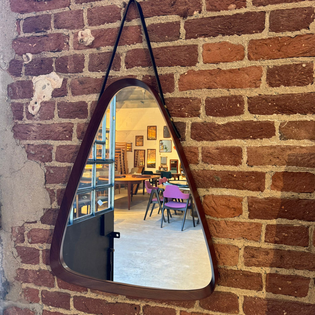 Vintage Teak Triangular Mirror | 1960s Design – STOV VINTAGE FURNITURE ...