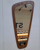 specchio irregolare vintage teak danimarca 1960
