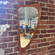 specchio irregolare vintage teak danimarca 1960