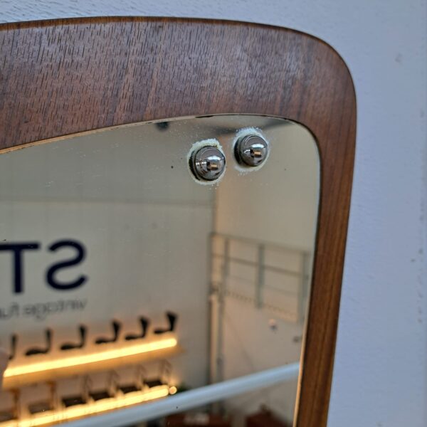 specchio parete sagomato design scandinavo anni 60