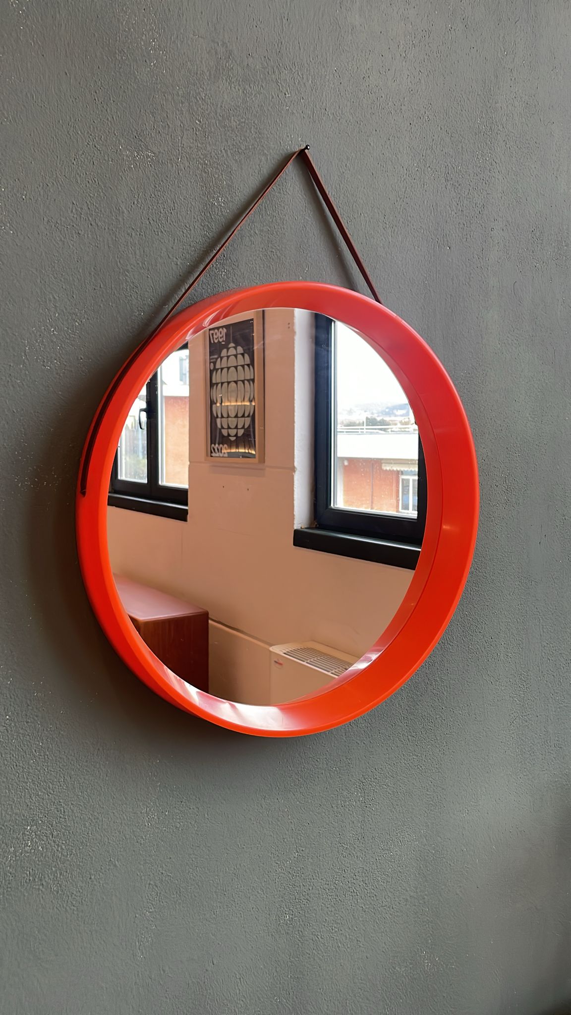 specchio rotondo vintage danimarca anni 60