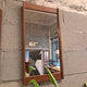 specchio vintage teak danese rettangolare