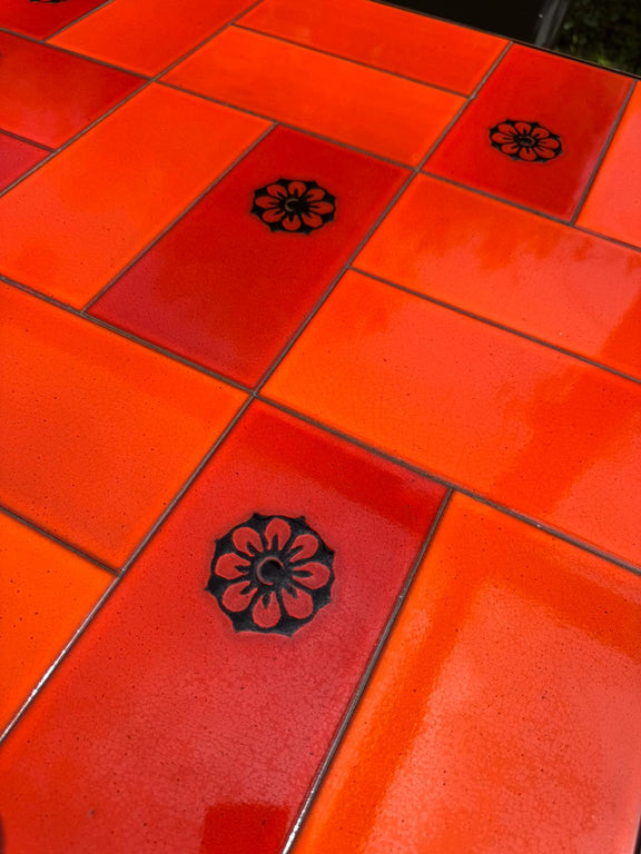 tavolino da caffe piano ceramica mid century