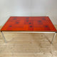 tavolino vintage ceramica rossa danimarca anni 60