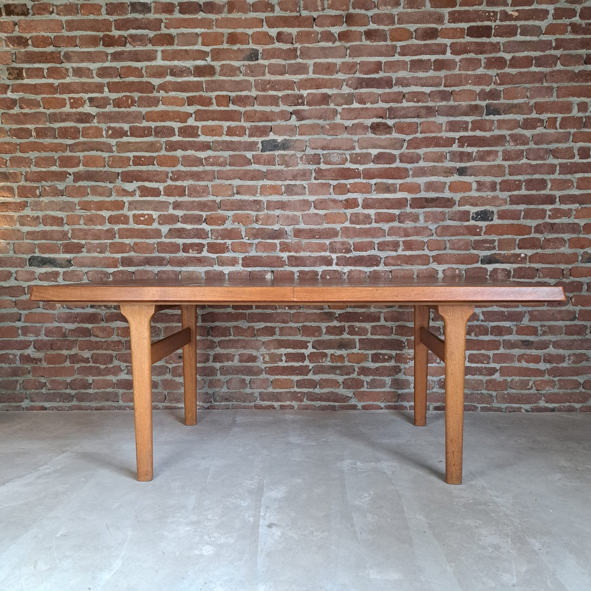 tavolo vintage teak nordico estensione 40cm