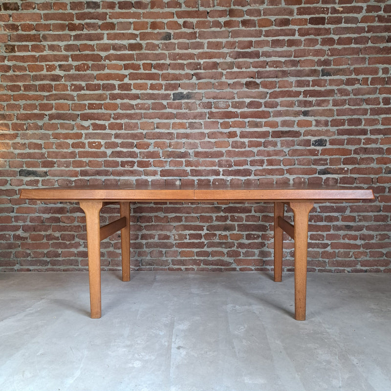 tavolo vintage teak nordico estensione 40cm