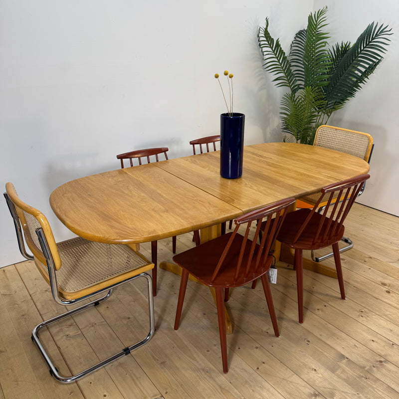 Tavolo da pranzo allungabile in teak, Danimarca 1960