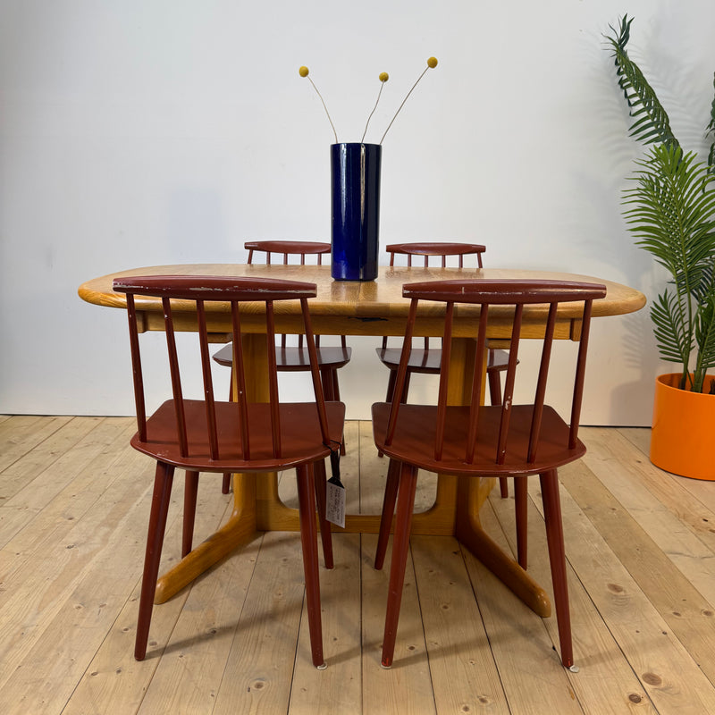 Tavolo da pranzo allungabile in teak, Danimarca 1960