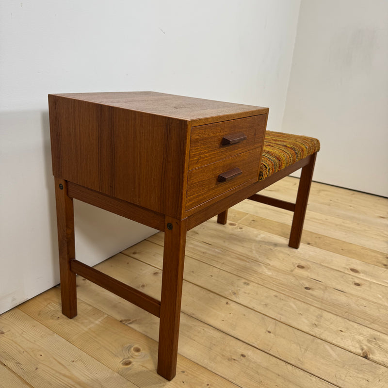Telephone Bench in teak, Danimarca 1960
