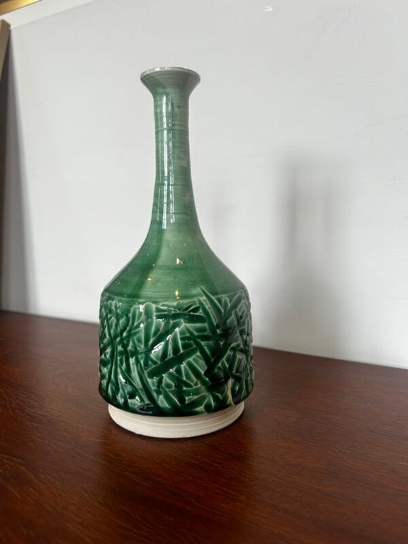 vaso mid century danese colore verde arredamento