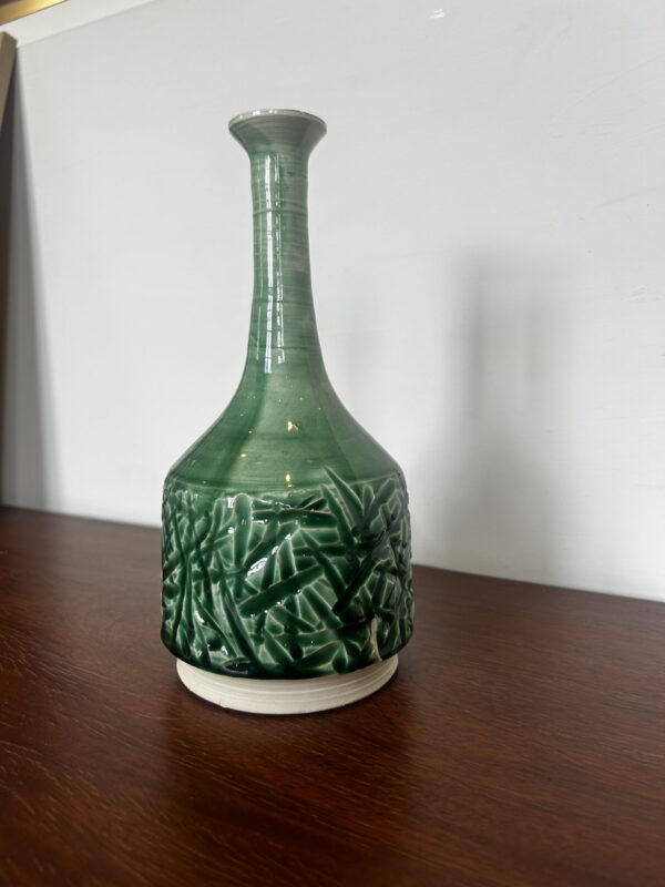 vaso mid century danese colore verde arredamento