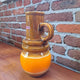 vaso scheurich west germany fat lava arancione
