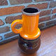 vaso terracotta west germany arancione 1970
