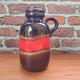 vaso vintage west germany fat lava rosso marrone 20cm