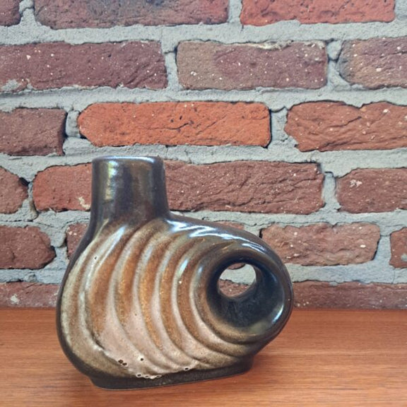 vaso walter becht west germany terracotta marrone anni 70